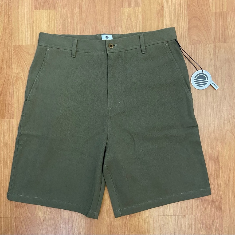 NWT Parallel X League Men’s Knox Green Khaki Shorts Size 30